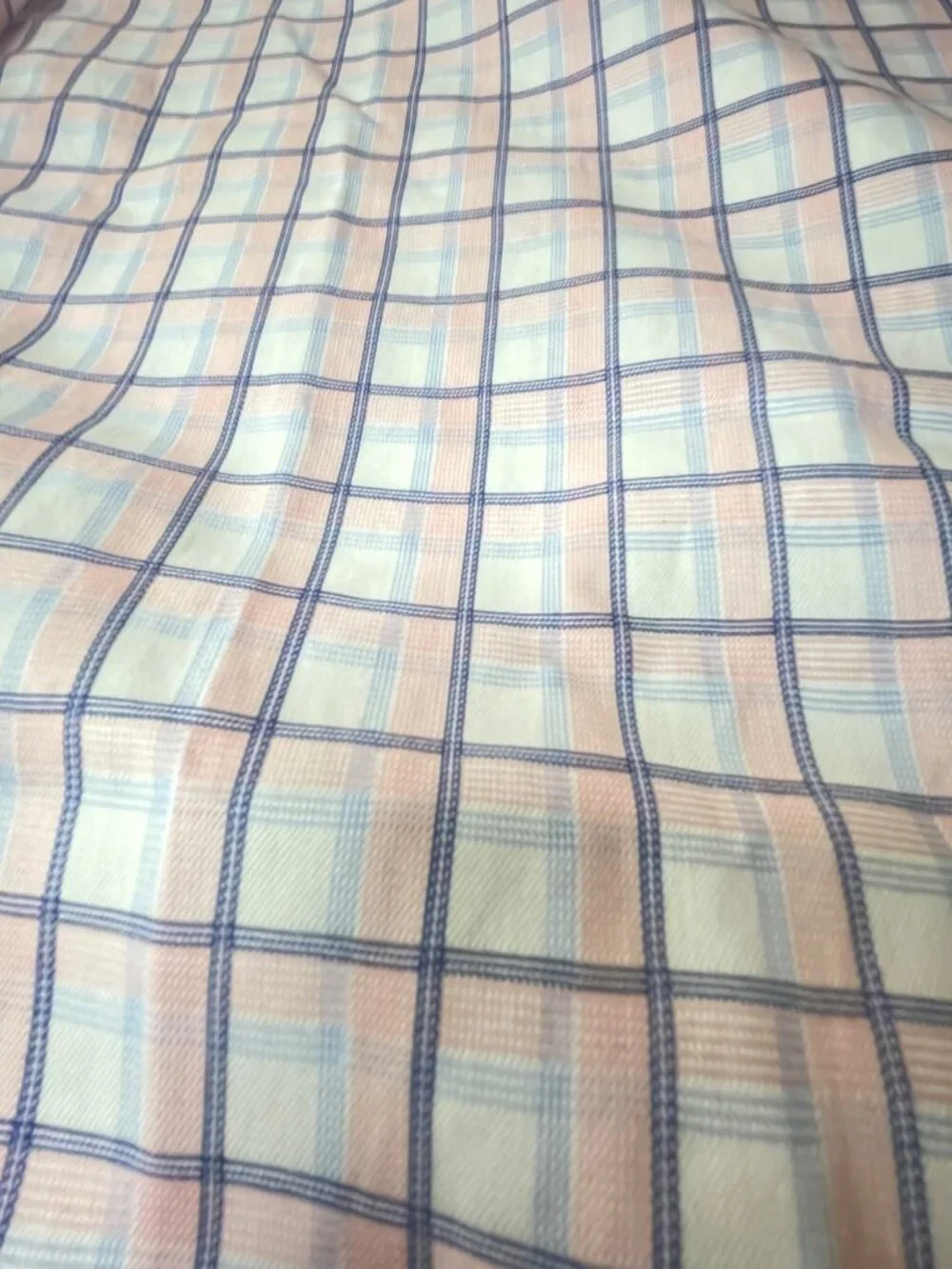 Robert Talbott Mens Button-Down Shirt 16.5 x 33 Plaid Pink & Blue Long Sleeve Co